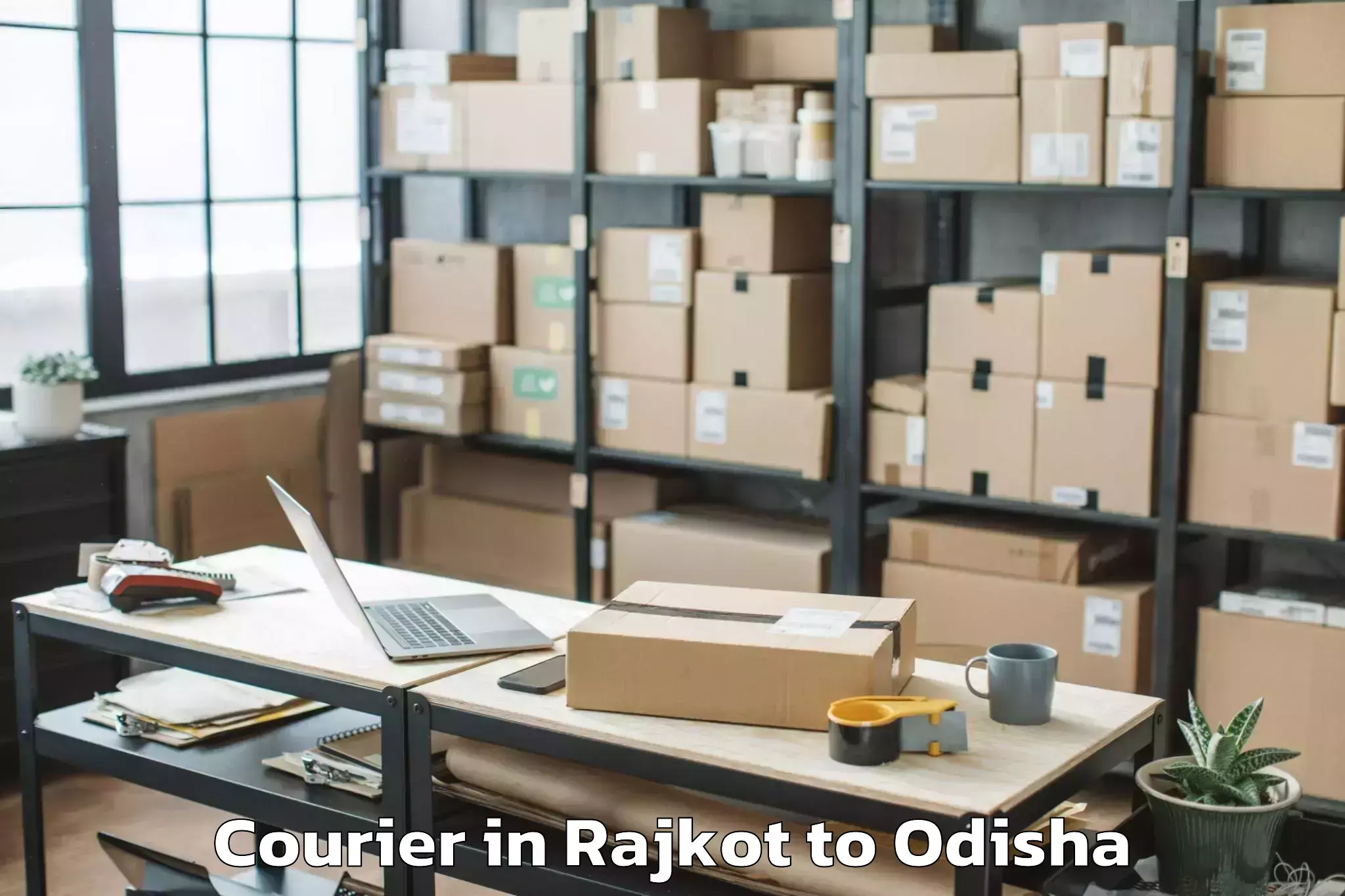 Book Your Rajkot to Rugudi Courier Today